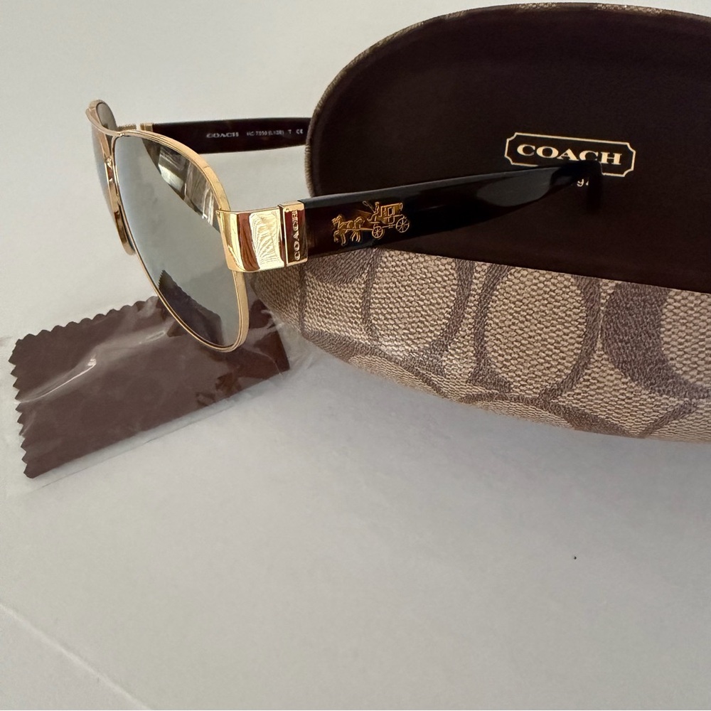 Coach Aviator Sunglasses - Picture 2 of 5
